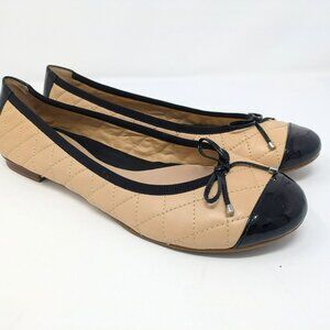 Arturo Chiang Tan and Black Flats Size 10M
